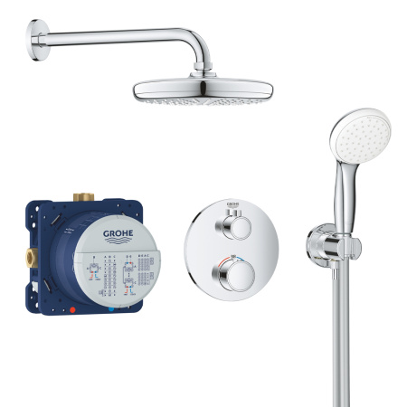 Набор для комплектации душа, с Tempesta 210, GROHE Grohtherm, хром, (34727000)
